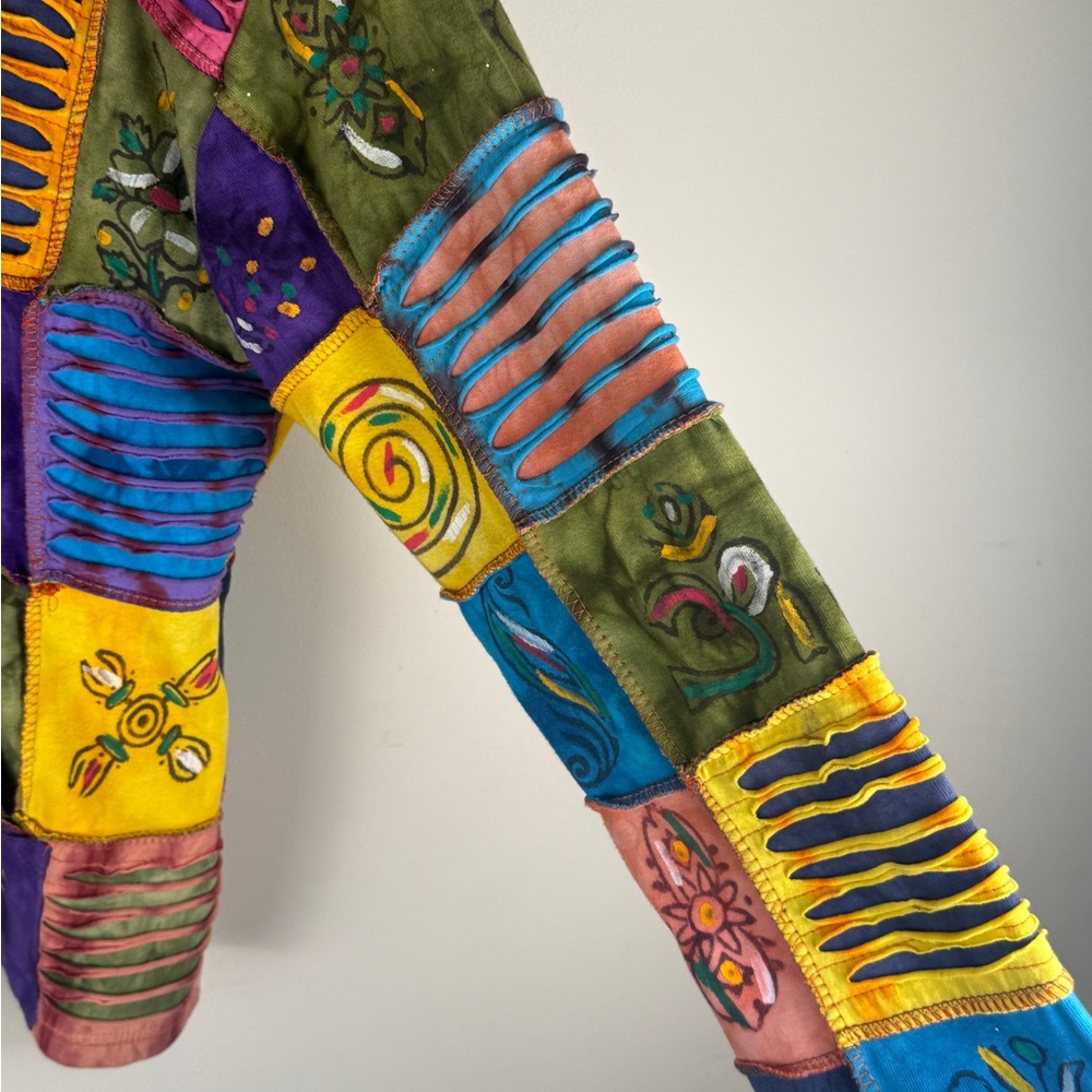 Rising International Multicolor Patchwork Jacket - image 4